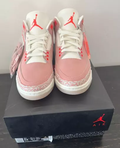 Women's Air Jordan 3 Retro "Rust Pink" Size 10- New in Original Box 