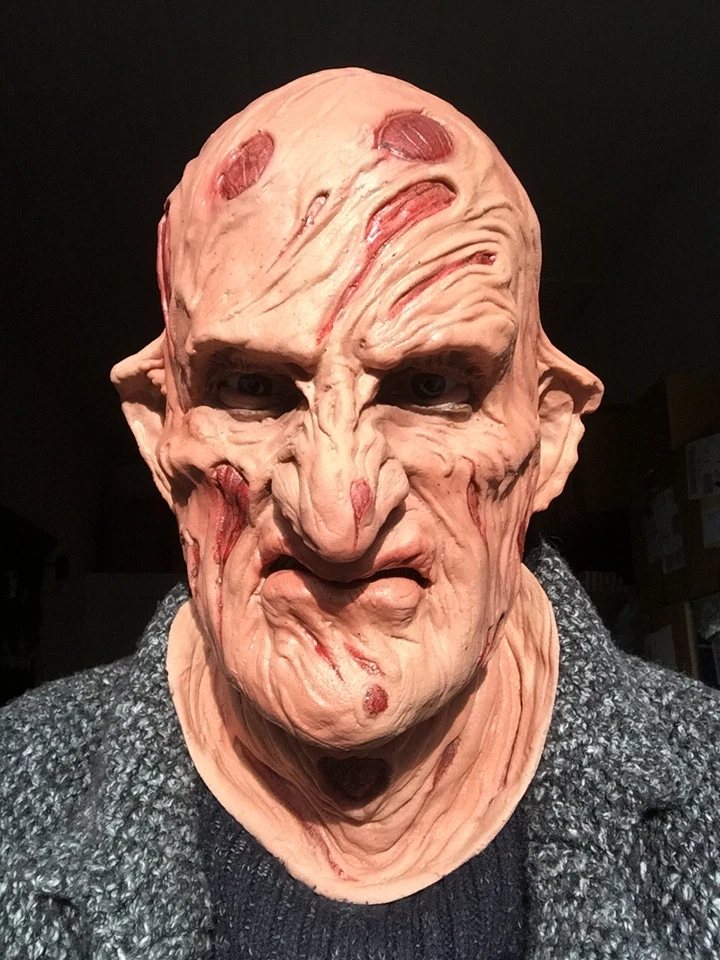 Deluxe Maske FREDDY HQ SCHAUMLATEX Horror Freitag 13 Latex Gummi Maske Halloween - Bild 3 von 4