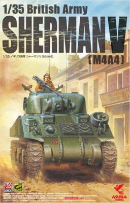 Asuka Model 1/35 Britische Armee Sherman 5 M4A4 Kunststoff Modell 