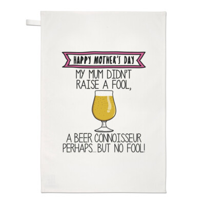 Happy Mother's Day Bier Kenner Geschirrtuch Geschirrtuch Mama betrunken IPA Ale lustig
