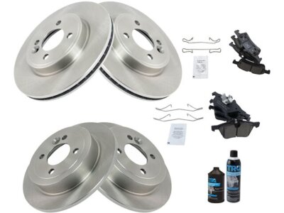 TRQ 36XK94N Front and Rear Brake Pad and Rotor Kit Fits 2002-2006 Mini Cooper