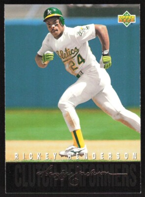1993 Upper Deck Reggie Jackson's Clutch Performers Rickey Henderson #R12 Oakland
