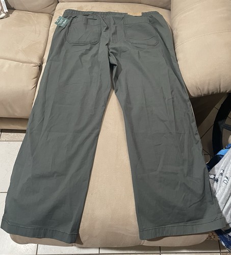 L.L. Bean Women’s Lakewashed Pull-on Chinos, Mid-Rise Wide-Leg Size 18 Reg - 第 3/5 張圖片