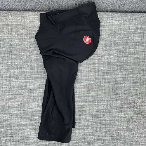 Castelli Padded Cycling Tights Mens Small Black 3/4