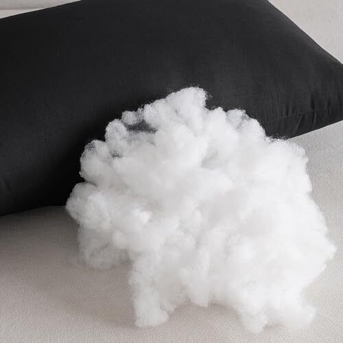  Throw Pillow Insert Premium Pillow Stuffer Sham 12x20 Inch (Pack of 1) Black