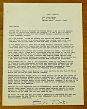 Lou Little Football HOF Coach Signed Letter To Greasy Neale 1967