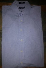 Mens Chaps Classic Fit Wrinkle Free Button Front Shirt Size 16 34-35 - EUC