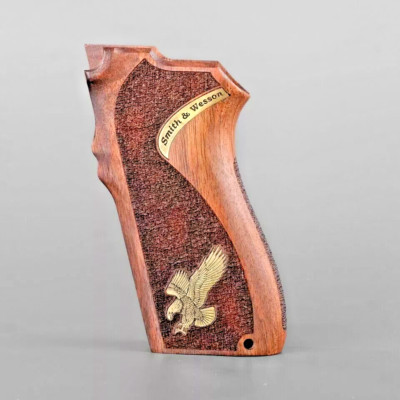 Smith & Wesson 5906,5903,4003,4006,4046 Turkish Walnut Grips Handmade with LOGO