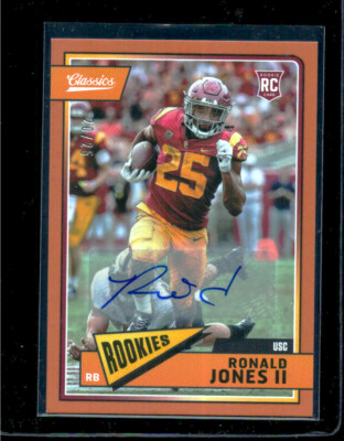 2018  Panini Classics #  215  Ronald Jones II  RC  RB  Auto  20/25  Tampa Bay