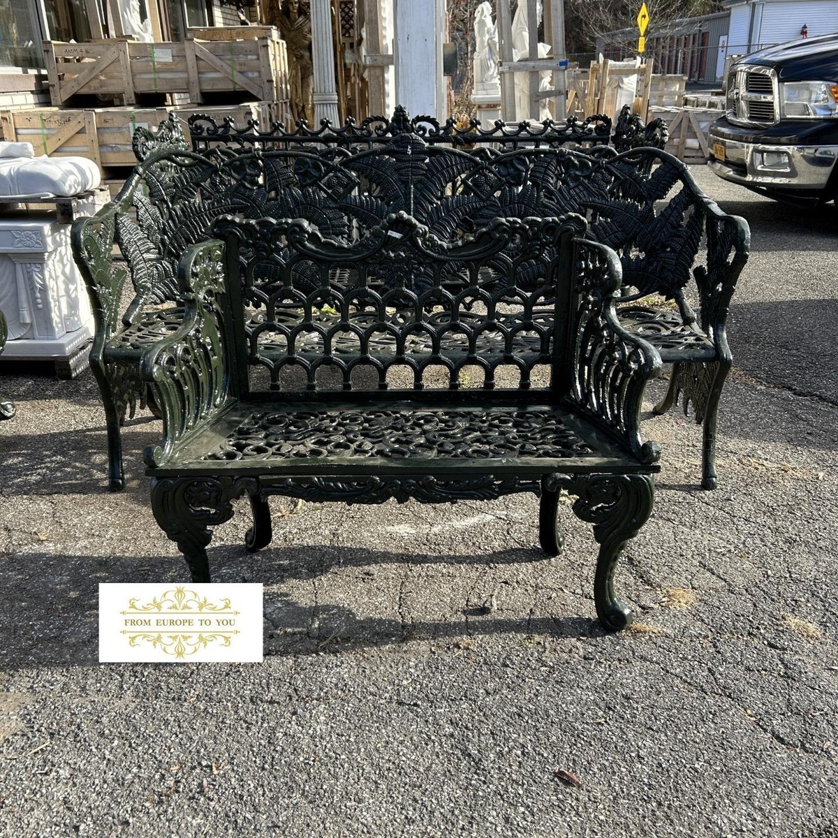 VICTORIAN STYLE CAST IRON GARDEN BENCH - R725 | eBay