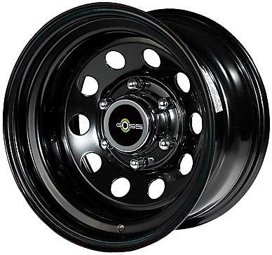 Jante acier 5x114.3 Modular noir 7x15 ET13 pour pneu tout-terrain