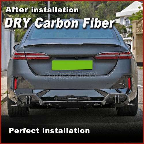 Dry Carbon Heckdiffusor für BMW 5er I5 G60 2024UP Diffusor Heckschürze Spoiler - Picture 4 of 14