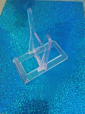 Two Part Adjustable Clear Acrylic Plastic Display Stand for pocket watches