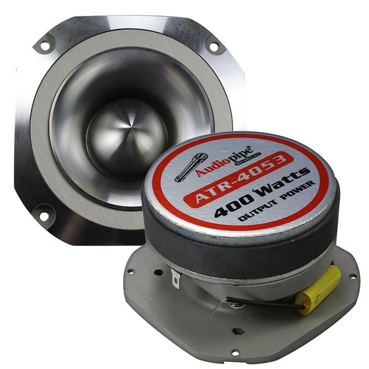 Audiopipe ATR4053 400W Aluminum Tweeter Diamond Chrome Cutting Finish Each