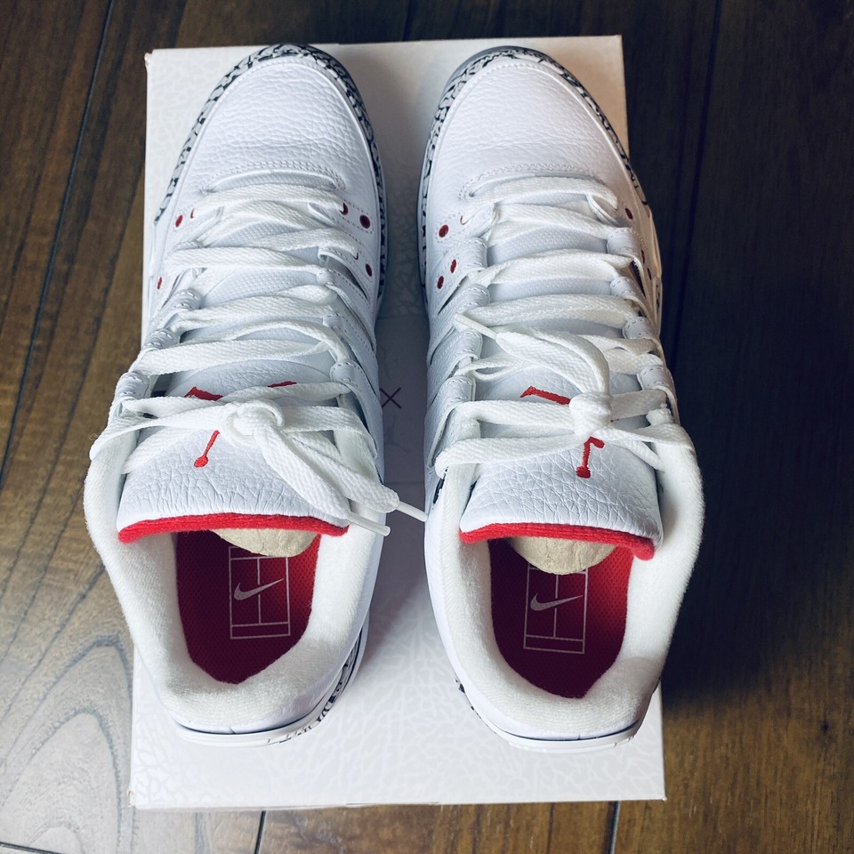 Nike Roger Federer Air Jordan Zoom Vapor RF x AJ3 Tennis Shoe Sz 10 ...