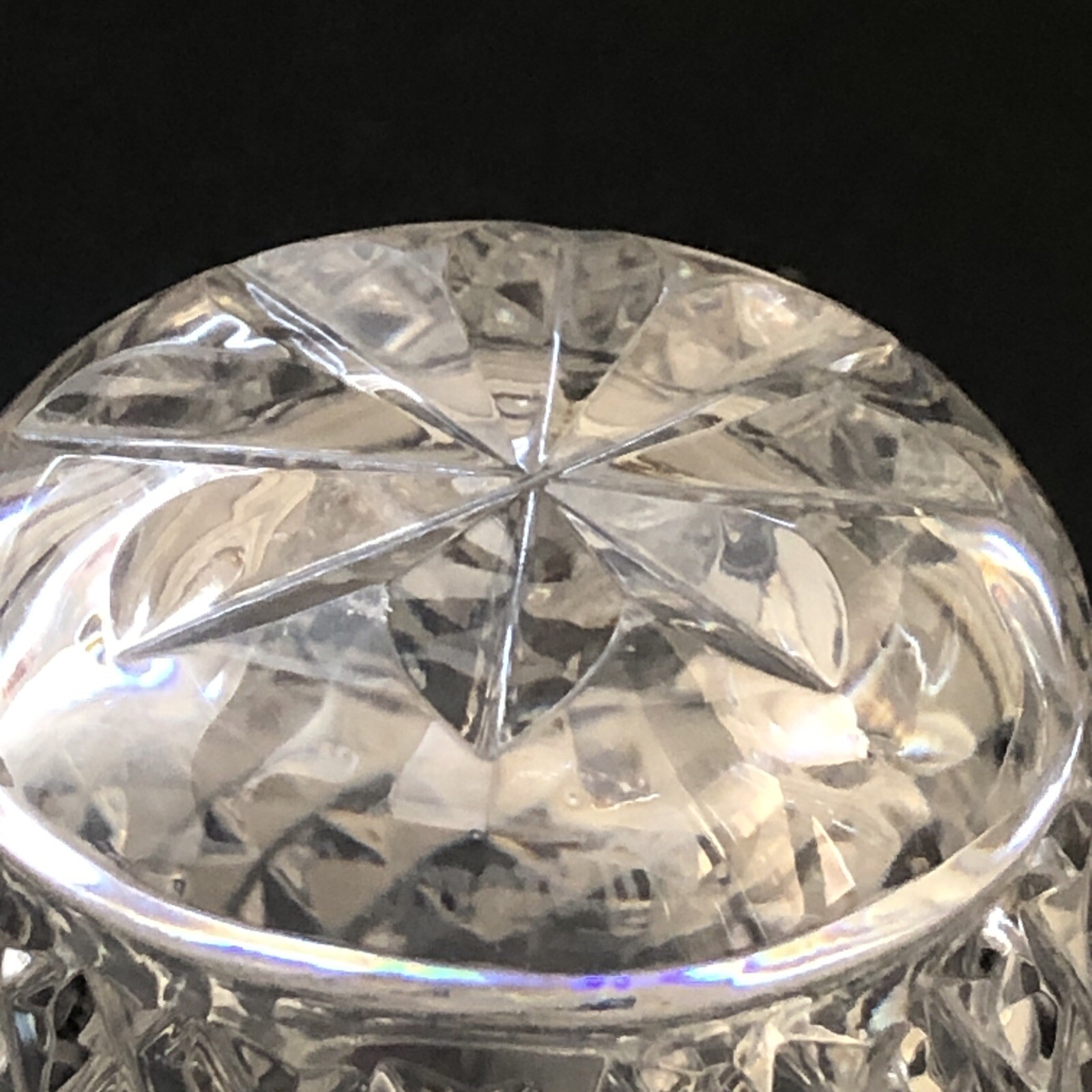 Vintage Waterford Crystal Bud Vase ALANA 4" Diamond Cut Hallmark SOME NICKS eBay