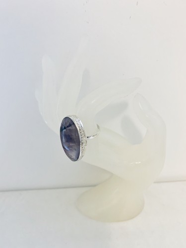 Amethyst & Silver Plated Ring UK Size P US Size 8 Gemstone Jewellery - Picture 4 of 4