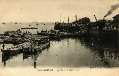 CPA AK MAROC Casablanca - La Darse a Maree Basse (963314)