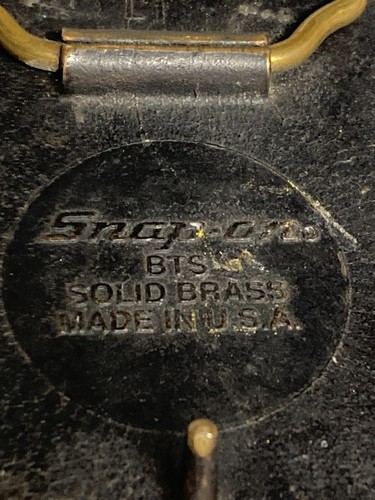 Vintage Snap-On Tools Belt Buckle Solid Brass 70 Year Commerorative 1990 USA - Picture 7 of 12