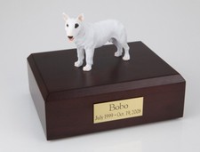 Bull Terrier Pet Funeral Cremation Urn Available in 3 Different Colors  4 Sizes