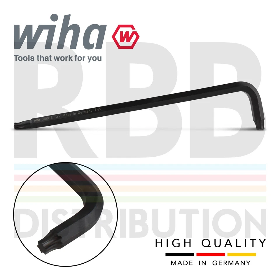 Wiha 36487 L-key Allen key Set Torx Ball End 13pcs With ErgoStar Holder - Image 2 of 4