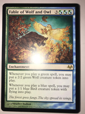 MTG Fable of Wolf and Owl Eventide 150/180 Regular Rare LP/NM
