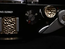 Metal Brass Camera Hot Shoe Cover Shutter Button For Leica Sony Canon Nikon Fuji