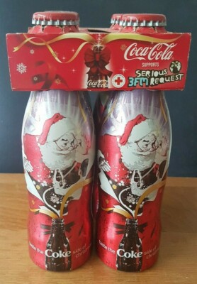 RARE Coca Cola Serious 3FM Request 0,25l 4 pack Aluminium bottles from 2007