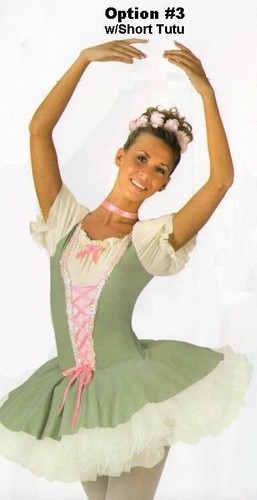 Everlasting 4 in 1 Child X-Small Ballet Dance Costume Skirted Leotard & 3 Skirts - Picture 3 of 9