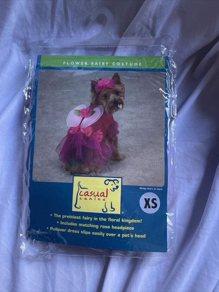 Casual Canine Flower Fairy Costume Size Extra Small  Dog Halloween Costume  Pink - Image 2 of 3