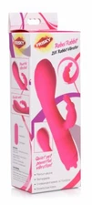 Frisky Rebel 21X USB Rechargeable Silicone Rabbit Vibrator Vibe by XR Brands
