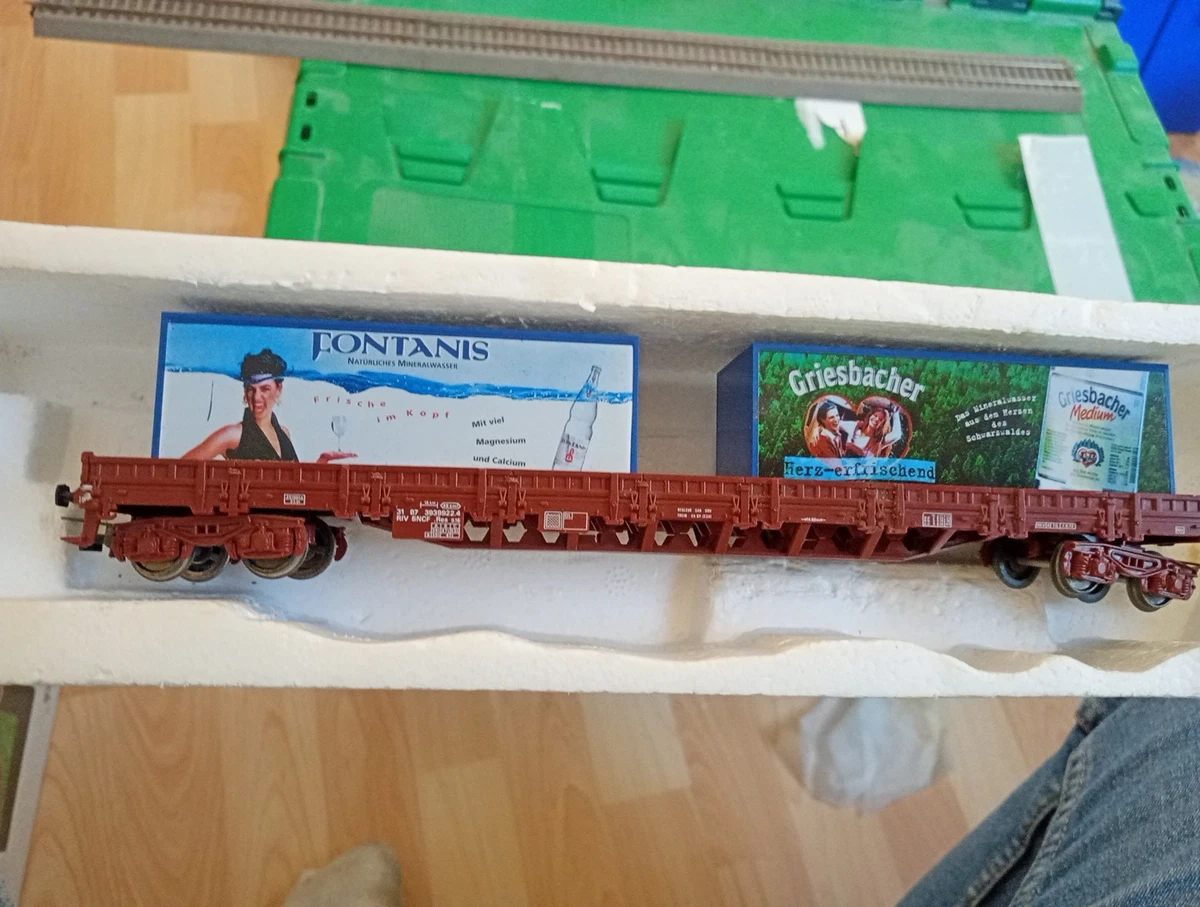 Jouef Wagon Plat A Rancher Patiné Avec Chargement Sncb Ref