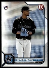 2022 Bowman Edward Cabrera Rookie Miami Marlins #78