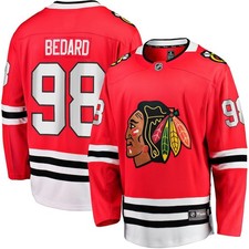 Men's Blackhawks Connor Bedard Home Breakaway Player Jersey