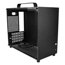 Mini Portable M-ATX/ITX PC Case, Acrylic DIY Desktop Case, 320MM GPU - Black