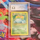 Pokémon TCG Venusaur Base Set Unlimited Holo Rare 15/102 CGC 5.5 English