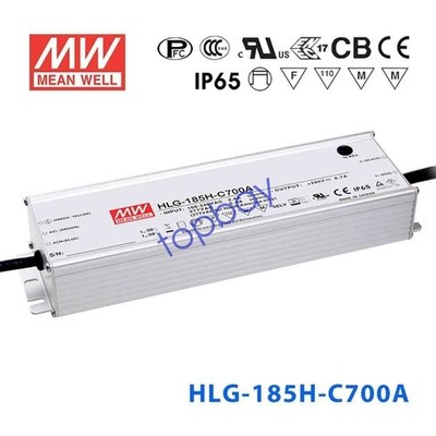   HLG-185H-C700A Power Supply 200.2W 700mA - Adjustable &ex