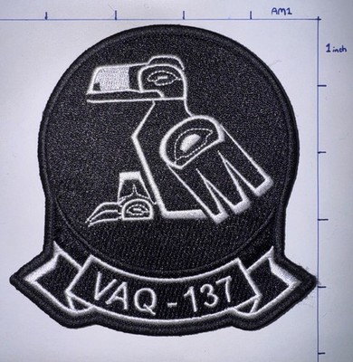 USN (VAQ-137) Electronic Attack Squadron 137 Patch - No Vlrco
