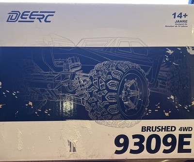 DEERC 9309E BRUSHED 4WD RC Car 40KPH Off-Road Monster Truck. OPEN BOX FREE SHIP