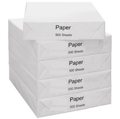 A4 WEISS PAPIER DRUCKER KOPIERER 1 2 3 4 5 STAPEL À 500 BLATT FOTOKOPIE STATIONÄR