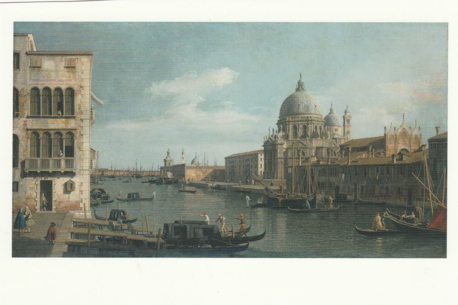 Grand Canal Venice Italy Santa Maria della Salute Art Postcard