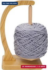 Yarn Holder for Crocheting and Knitting - Magnetic Wooden Yarn Holder Spinner, I