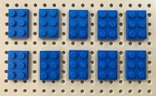 LEGO Blue 2x3 Plate (3021) *(Pack of 10) *NEW FREE POST *City Marvel Star Wars