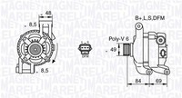 Magneti Marelli Lichtmaschine Generator Lima 063377417010 FüR MAX Ford Focus 12V