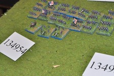 6mm ACW / union - 100 infantry 2 guns - (134954)