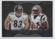 2009 Upper Deck Icons NFL Reflections Gold 185/199 Ben Watson Heath Miller 0a1