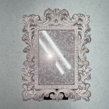 White and Blush Pink Parisian Victorian Feminine Picture Frame 4x6 Cottagecore