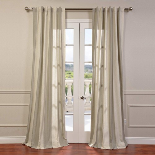 HPD Half Price Drapes Linen Blend Stripe Curtains for Bedroom (1 Panel) 50 X ...