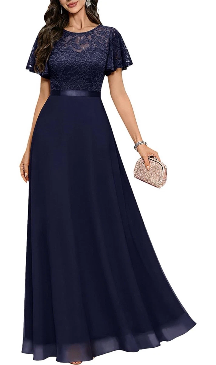 Blue Lace Dresses for Women's Maxi Dresses for sale | eBay