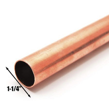 Tubo de cobre tipo L de 1-1/4" | Longitudes de corte personalizadas | Fontanería, suministro de agua, climatización